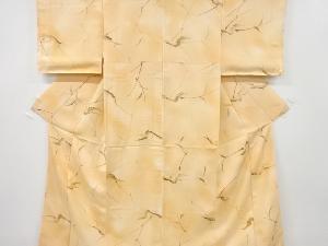 未使用品　抽象枝葉模様小紋着物